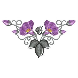 Brush Painting Morning Glory 10(Sm) machine embroidery designs