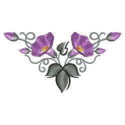 Brush Painting Morning Glory 10(Lg) machine embroidery designs