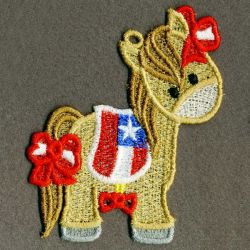 FSL Patriotic Pony 03 machine embroidery designs
