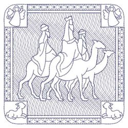 Embossed We Three Kings 04(Md) machine embroidery designs