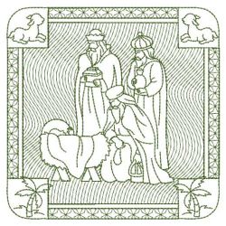 Embossed We Three Kings 06(Md) machine embroidery designs
