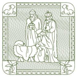 Embossed We Three Kings 06(Lg) machine embroidery designs