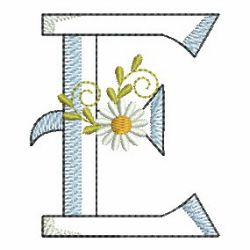 Daisy Alphabet 05 machine embroidery designs