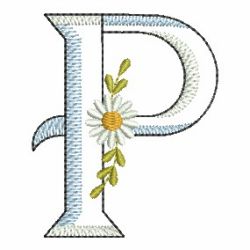 Daisy Alphabet 16 machine embroidery designs