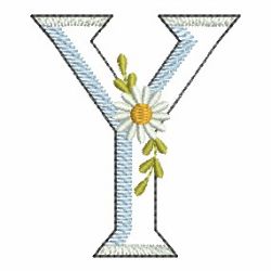 Daisy Alphabet 25 machine embroidery designs