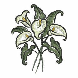 Brush Painting Calla Lily 07 machine embroidery designs