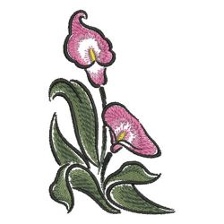 Brush Painting Calla Lily 08 machine embroidery designs