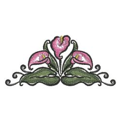 Brush Painting Calla Lily 09 machine embroidery designs