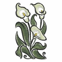 Brush Painting Calla Lily 10 machine embroidery designs