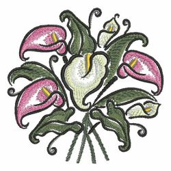 Brush Painting Calla Lily 11 machine embroidery designs