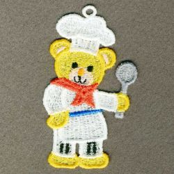 FSL Teddy Chef 09 machine embroidery designs