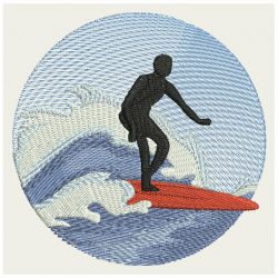 Surfer Silhouettes 01 machine embroidery designs