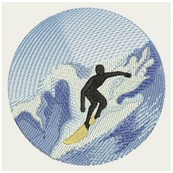 Surfer Silhouettes 02 machine embroidery designs