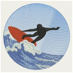 Surfer Silhouettes 03 machine embroidery designs