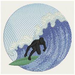Surfer Silhouettes 05 machine embroidery designs