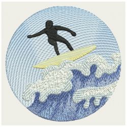 Surfer Silhouettes 09 machine embroidery designs
