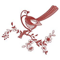 Redwork Birds 04(Lg) machine embroidery designs