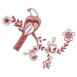 Redwork Birds 06(Md) machine embroidery designs