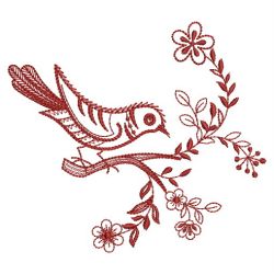 Redwork Birds 07(Sm) machine embroidery designs