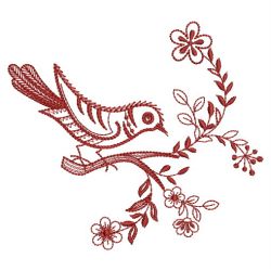 Redwork Birds 07(Md) machine embroidery designs