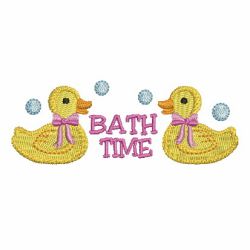 Bathtime Rubber Ducky 03 machine embroidery designs