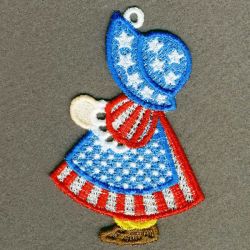 FSL Patriotic Sunbonnets machine embroidery designs