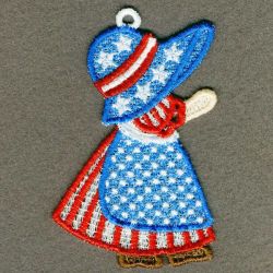 FSL Patriotic Sunbonnets 03 machine embroidery designs