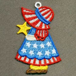 FSL Patriotic Sunbonnets 09 machine embroidery designs