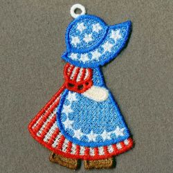 FSL Patriotic Sunbonnets 10 machine embroidery designs