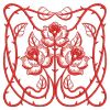Redwork Art Nouveau Roses 05(Lg)