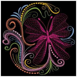 Neon Butterflies 3 08(Md) machine embroidery designs
