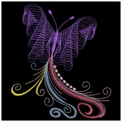 Neon Butterflies 3 10(Md) machine embroidery designs