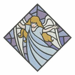 Stained Glass Angels 06 machine embroidery designs