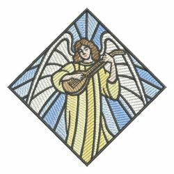 Stained Glass Angels 08 machine embroidery designs