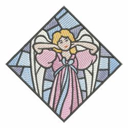 Stained Glass Angels 09 machine embroidery designs