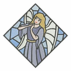 Stained Glass Angels 10 machine embroidery designs