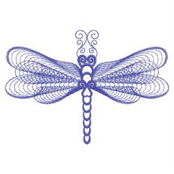 Rippled Dragonflies 03(Md) machine embroidery designs