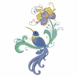 Rosemaling Hummingbirds(Lg) machine embroidery designs