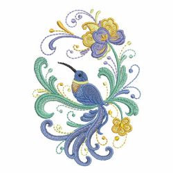 Rosemaling Hummingbirds 08(Lg) machine embroidery designs