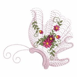 Rippled Butterflies 2 07(Sm) machine embroidery designs