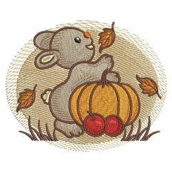 Fall Baby Animals 02 machine embroidery designs