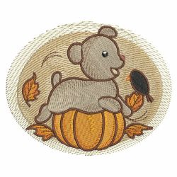Fall Baby Animals 05 machine embroidery designs