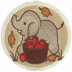 Fall Baby Animals 06 machine embroidery designs