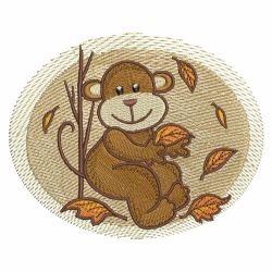 Fall Baby Animals 08 machine embroidery designs