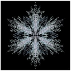 Rippled Snowflakes 05(Lg) machine embroidery designs