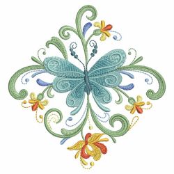 Rosemaling Butterflies 03(Md) machine embroidery designs