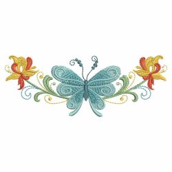Rosemaling Butterflies 07(Lg) machine embroidery designs