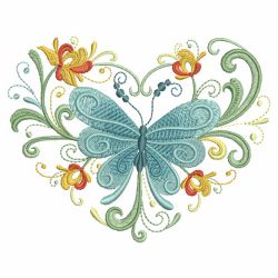 Rosemaling Butterflies 09(Lg) machine embroidery designs