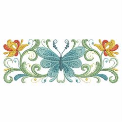 Rosemaling Butterflies 10(Lg) machine embroidery designs