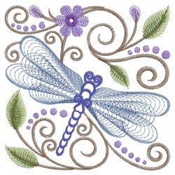 Rippled Dragonflies 2 05(Sm) machine embroidery designs